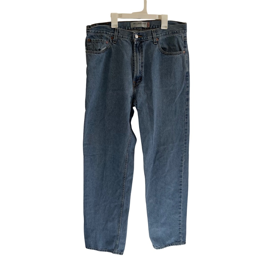 Levis 550 Relaxed Fit Tapered Leg Jeans Medium Wash Blue W36 L34 - 098